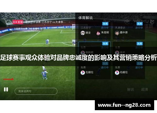 足球赛事观众体验对品牌忠诚度的影响及其营销策略分析